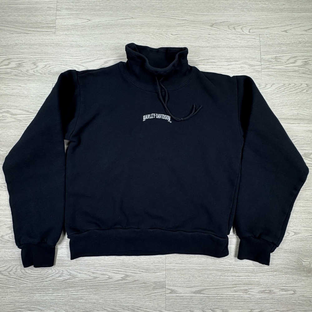 Harley-Davidson Sweatshirt Women M Black Funnel Neck Sills Paducah Kentucky